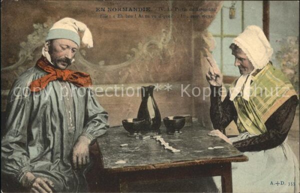 Gesellschaftsspiele Domino Normandie