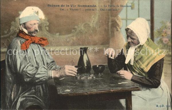 Gesellschaftsspiele Domino Vie Normande