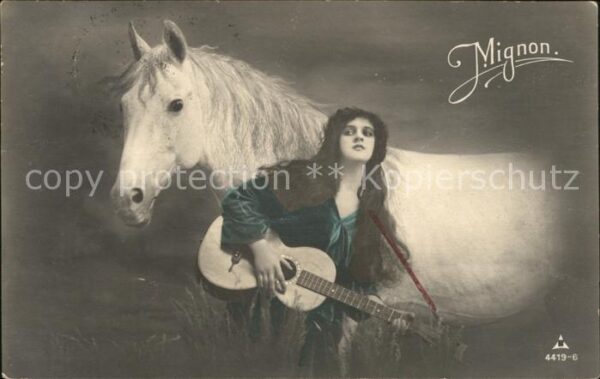 Mignon Foto-PH-Nr. 4419-6 Pferd Gitarre