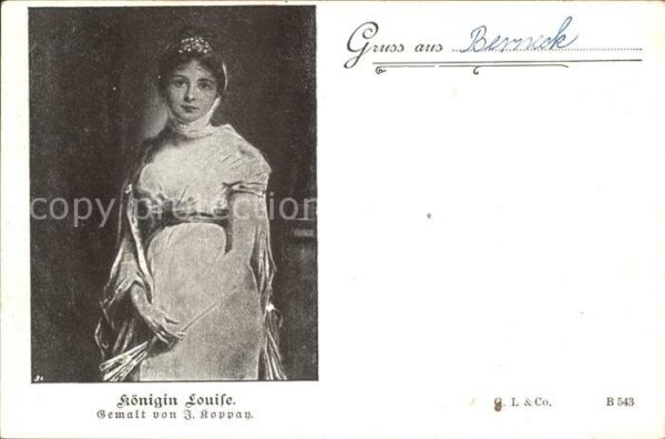 Adel Preussen Königin Louise Künstlerkarte F. Koppan