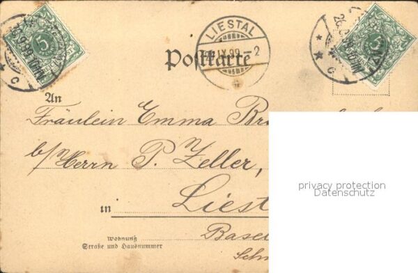 Kleeblatt Cloverleaf Trebol Trefle Hufeisen Siegel Gedicht Litho – Bild 2