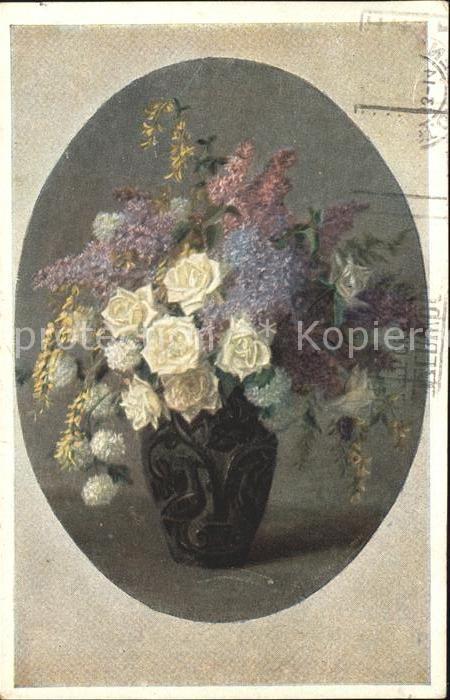Rosen Flieder Forsythie Vase