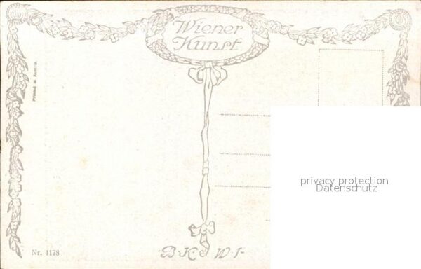 Verlag Wiener Kunst Nr. 1178 G. A. Hessl Der Herr im Hause Hahn – Bild 2