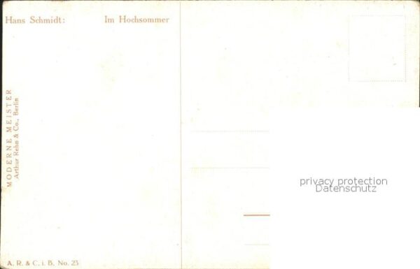 Kuenstlerkarte Hans Schmidt Im Hochsommer Gänse – Bild 2