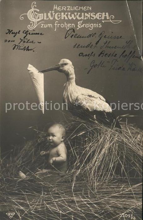 Geburt Baby Storch Foto-BNK-Nr. 33071/4