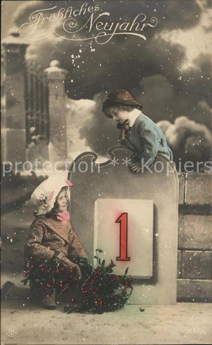 Neujahr Kinder Foto-NPG-Nr. 7058/4