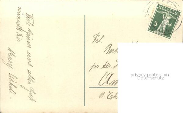 Foto RKL Paris Nr. 7158/5 Kind Neujahr Hufeisen Brief – Bild 2