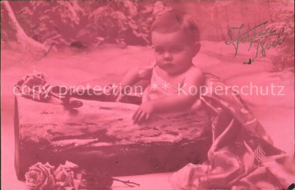 Foto ARS Paris Nr. 6452 Baby Rosen Weihnachten