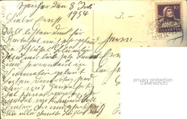 Kuenstlerkarte E. Hinderberger Gänse – Bild 2