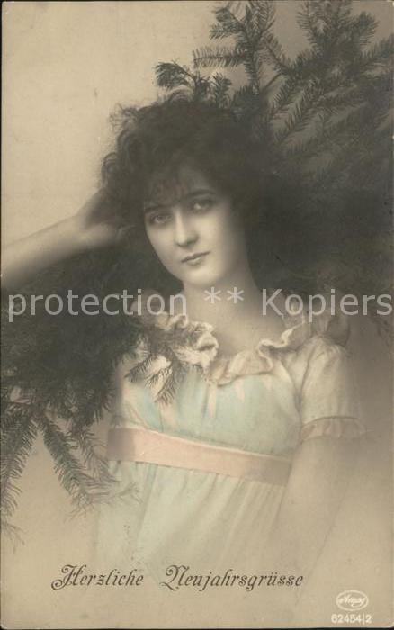 Foto Amag Nr. 62454/2 Neujahr Frau