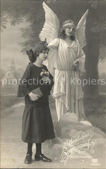 Foto EAS Nr. 7043/4 Schutzengel Konfirmation