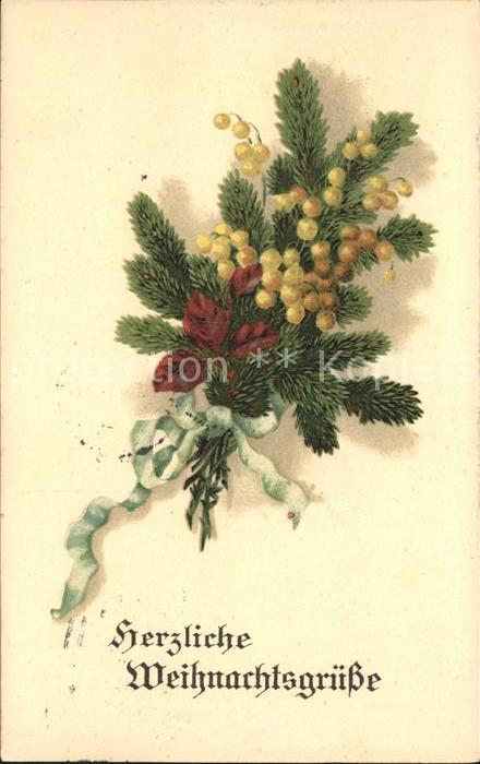 Weihnachten Weihnachtsgesteck Litho