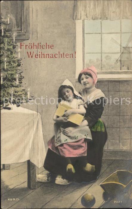 Kinder Hollandtracht Weihnachten Holzschuhe Windmühle