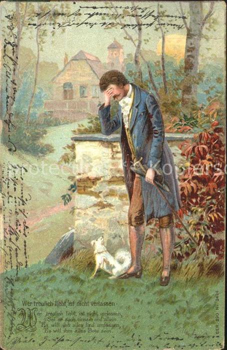 Hunde Mann Gedicht Wer treulich liebt ist nic