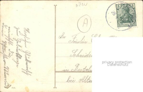 Geburtstag Veilchen Baum Fluss Litho – Bild 2