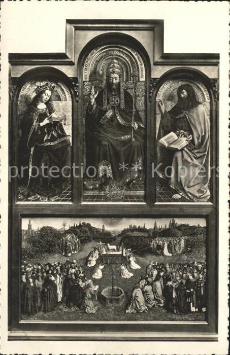 Religion Van Eyck Adoration de l'agneau mystique
