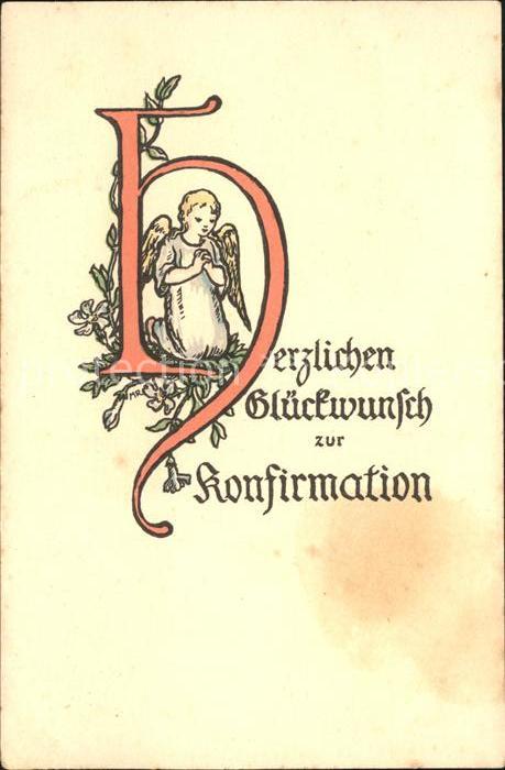 Konfirmation Schutzengel Künstlerkarte Martha Riggen