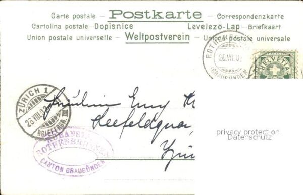 Tanz Taenzer Paar Trachten Schweiz Litho – Bild 2