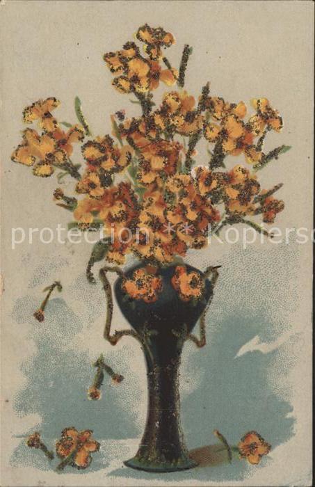 Blumen Vase Glitzer