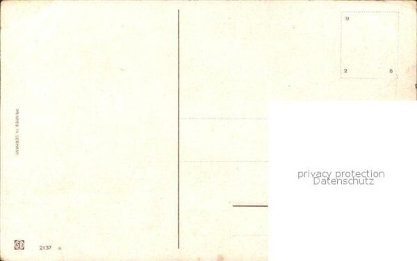 Hirsch Neujahr Litho – Bild 2
