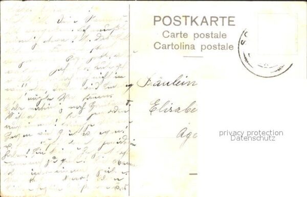 Kuenstlerkarte K. Röhrle Blumen Vase – Bild 2