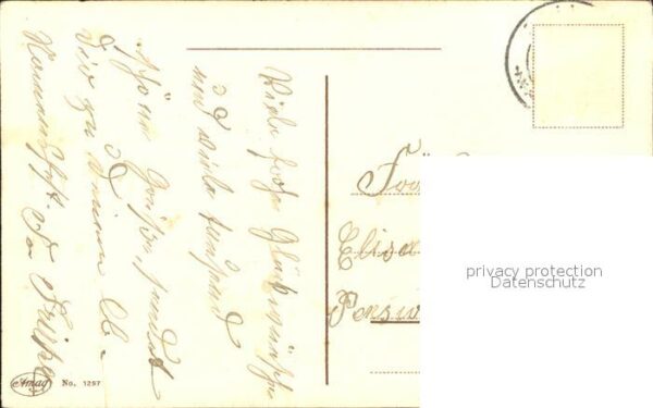 Namenstag Namenskarte Kind Vergissmeinnicht Litho – Bild 2