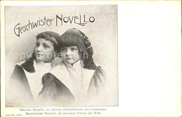Artistik Zirkus Artistique Cirque Circ-- Geschwister Novello Kätchen Novello Glo