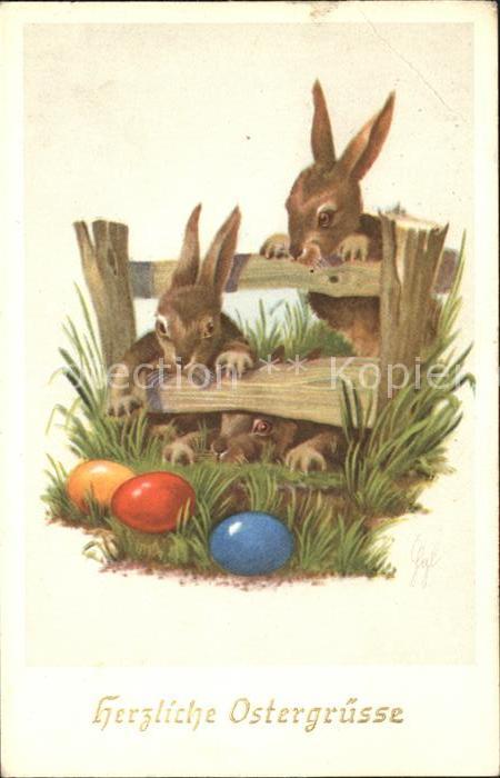 Hasen Ostern Ostereier