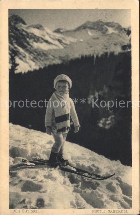Foto Gaberell J. Nr. 180 Kind Ski Wintermode