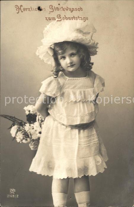 Kinder Child Enfants Hutmode Geburtstag Blumen Foto-KKHG-Nr.