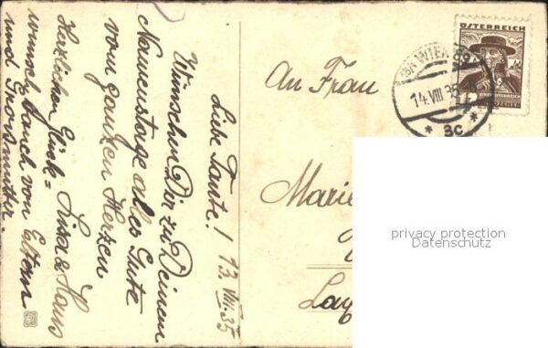 Namenstag Namenskarte Glückwunsch Tulpen Litho – Bild 2