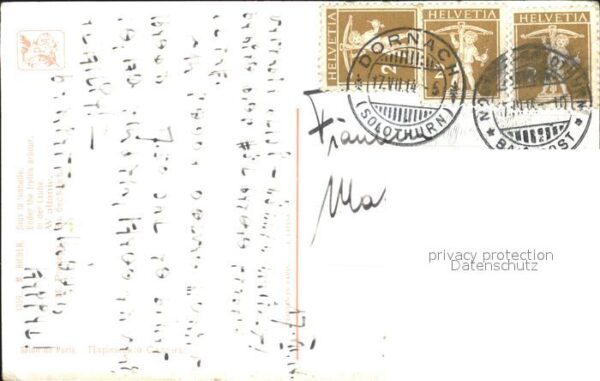 Kuenstlerkarte M. Rieder Sous la tonnelle Nr. 1359 Lau – Bild 2
