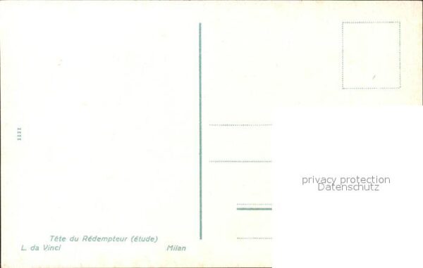 Leonardo Da Vinci Tete du Redempteur – Bild 2