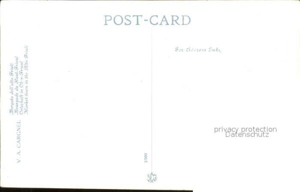Kuenstlerkarte V. A. Cargnel Borgata dell'alto Friuli – Bild 2