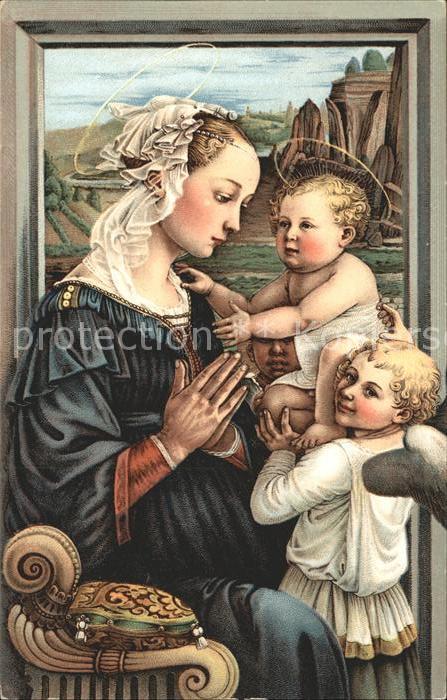 Kuenstlerkarte Fra Filippo Lippi La Vierge avec l'enfa