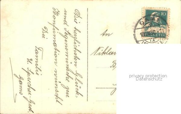 Verlag Amag Nr. 63714/5 Kirchenglocken Blumen Psalm – Bild 2