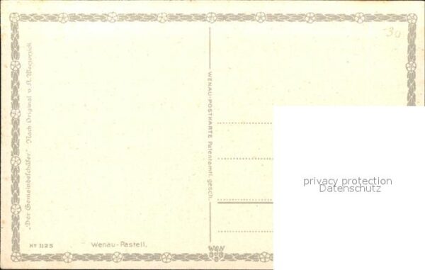 Verlag Wenau Pastell Nr. 1125 Der Gemeindeschäfer A. Weczerzick – Bild 2