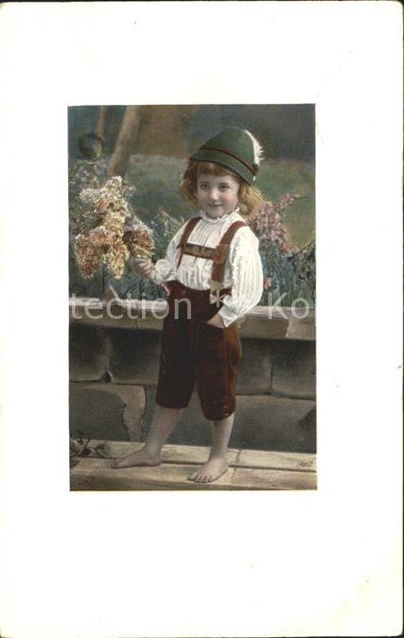 Kinder Child Enfants Tracht Blumen