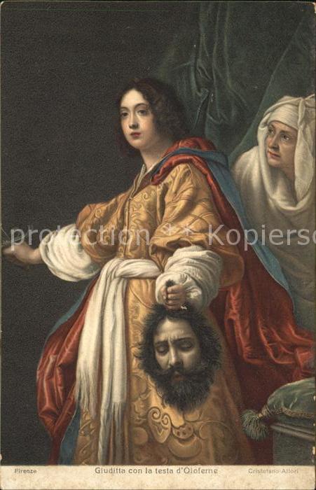 Kuenstlerkarte Cristofano Allori Giuditta con la testa