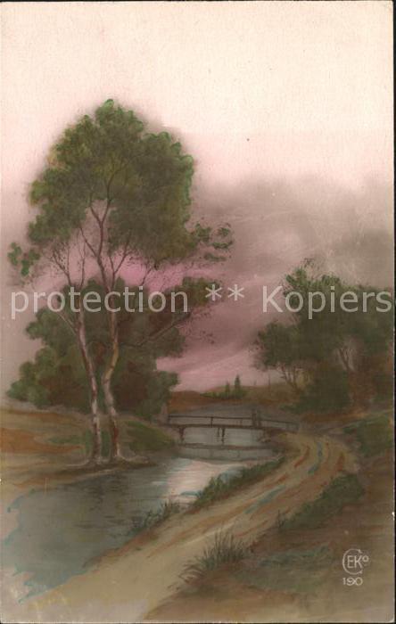 Verlag CEKO Nr. 190 Fluss Brücke Bäume