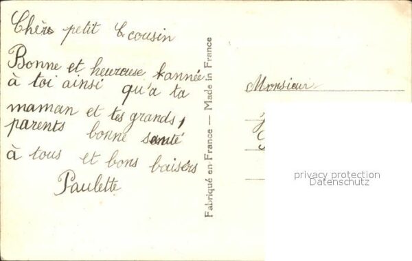 Verlag ABC Nr. 2587 Neujahr Kirche Berge – Bild 2