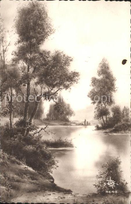 Verlag SOL Nr. 4649 Bäume Fluss Natur
