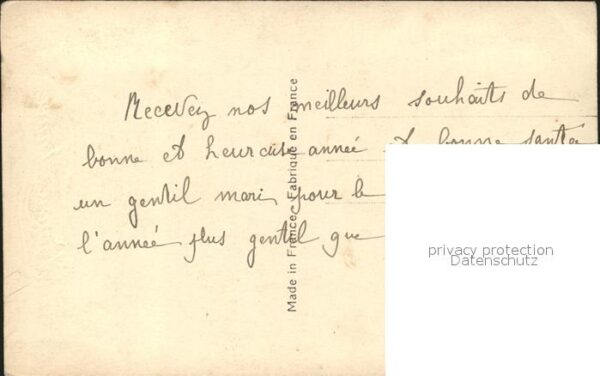 Verlag Bleuet Paris Nr. 491 Neujahr Haus Schnee – Bild 2