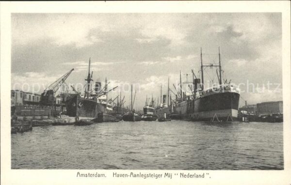 Dampfer Oceanliner Nederland Hafen Amsterdam