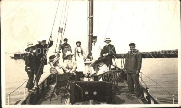 Dampfer Oceanliner Gruppenfoto Frankreich
