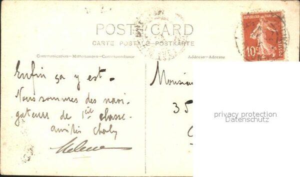 Dampfer Oceanliner Gruppenfoto Frankreich – Bild 2