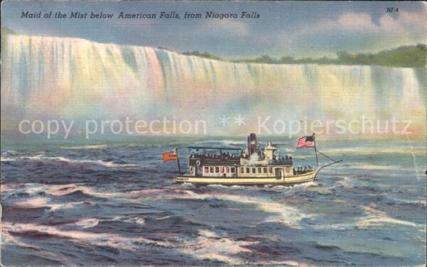 Dampfer Binnenschifffahrt Maid of the Mist American Falls Niagara