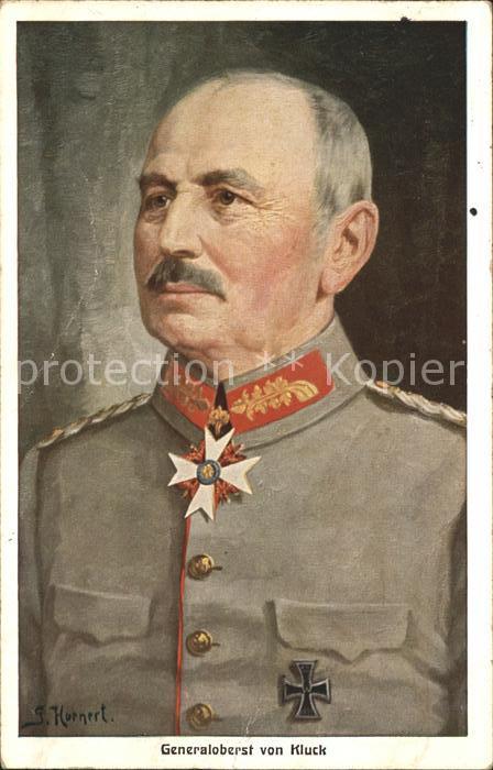 Generaele Generaloberst Alexander von Kluck Künst
