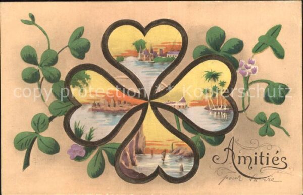 Kleeblatt Cloverleaf Trebol Trefle Freundschaft Amities