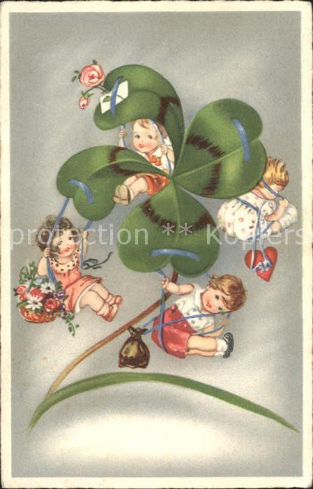 Kleeblatt Cloverleaf Trebol Trefle Kinder Karussell Blumen